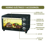 Horno Eléctrico Trento 25lt DORAL - Imagen 7